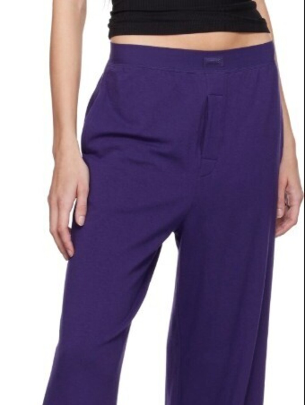 SKIMS Purple Boyfriend Loose Loungewear Pants - Size - Medium